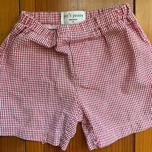 Petit Peony boy’s gingham shorts